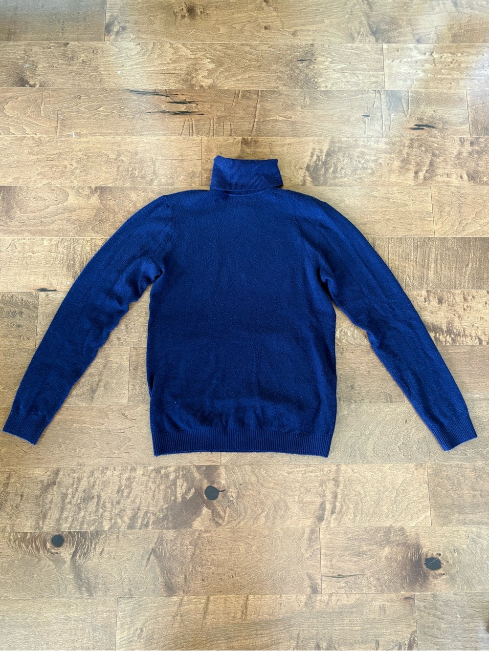 Frank & Oak - Men's Blue Turtleneck Sweater